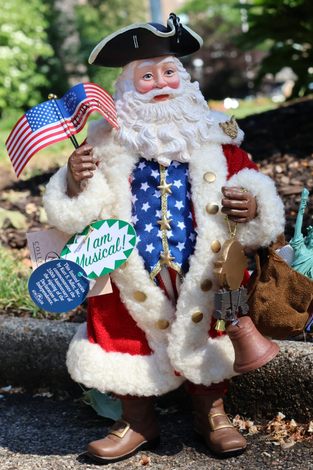 Kurt Adler 250th Anniversary of America Musical Santa